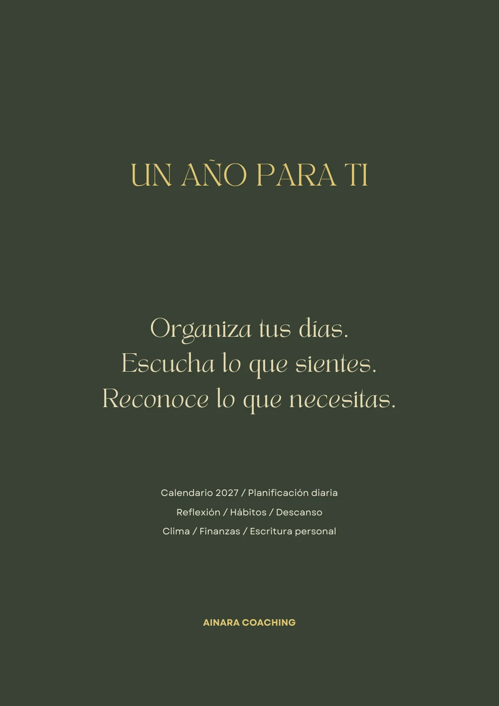 Contraportada de Agenda de reflexiones 2027 · Tomo 1